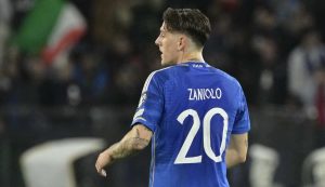 Zaniolo con la maglia dell'Italia - Foto Lapresse - Interdipendenza.net