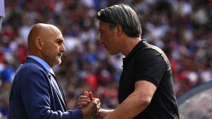 Luciano Spalletti e Murat Yakin - Foto Lapresse - Interdipendenza.net