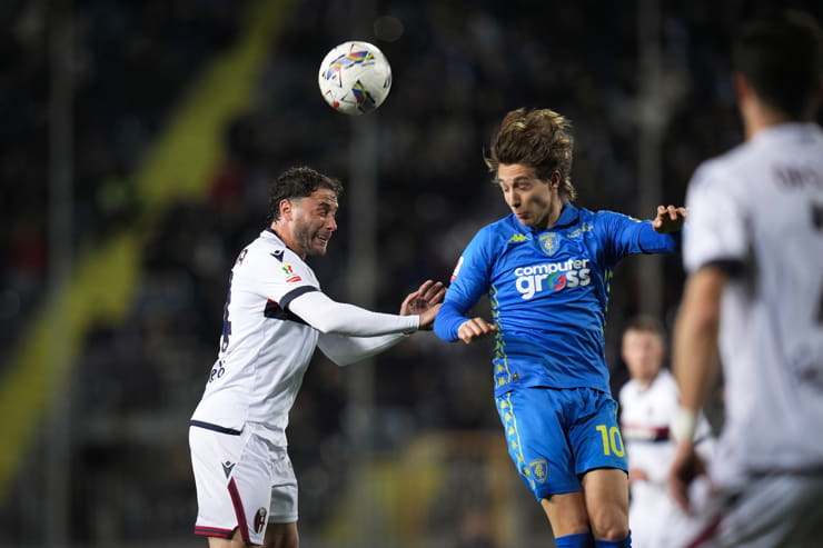 Davide Calabria in campo a Empoli - Foto Lapresse - Interdipendenza.net