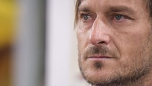 Francesco Totti in lacrime - Foto Lapresse - Interdipendenza.net