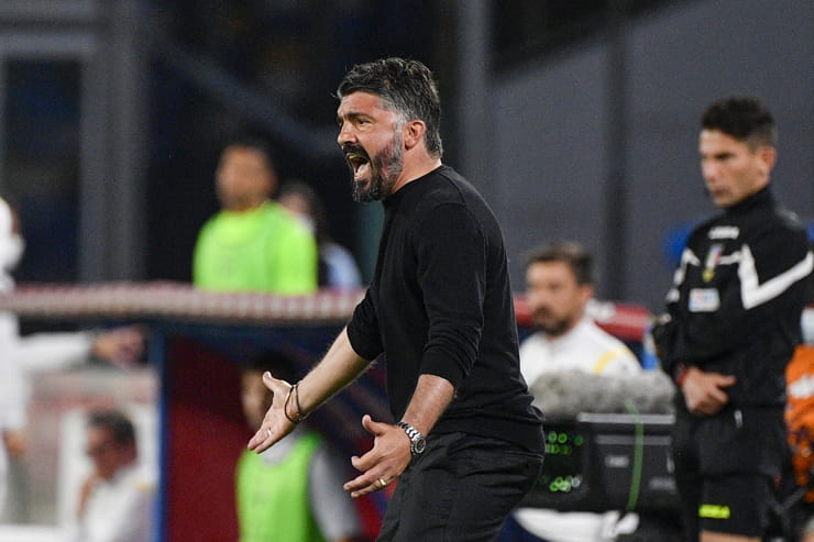 Gennaro Gattuso in panchina - Foto Lapresse - Interdipendenza.net