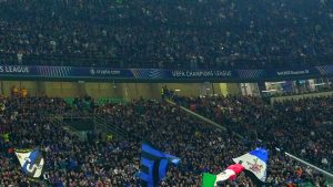 I tifosi dell'Inter al Meazza - Foto Lapresse - Interdipendenza.net