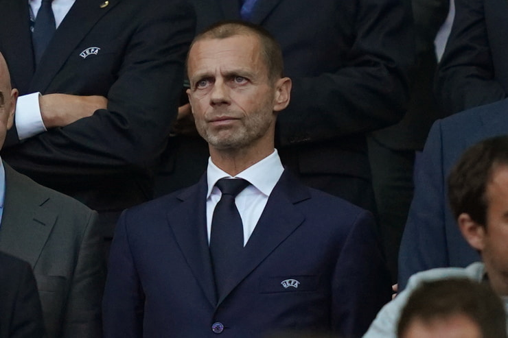 Il presidente della UEFA Ceferin - Foto Lapresse - Interdipendenza.net