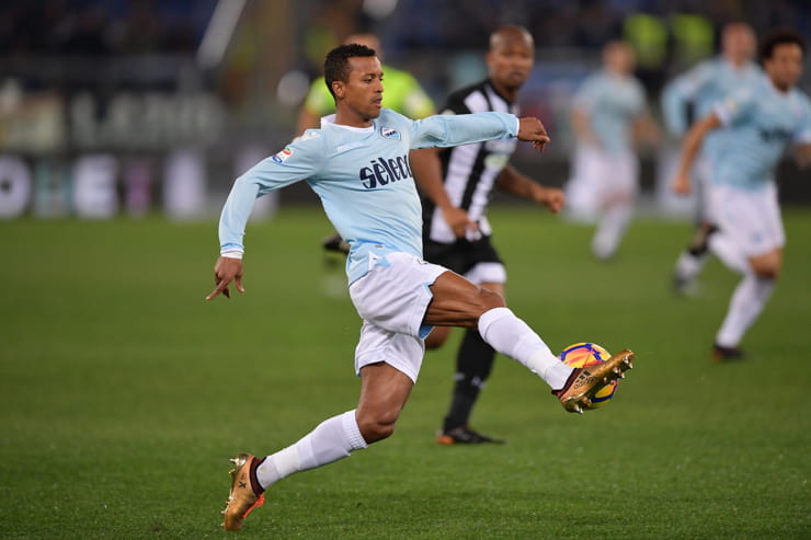 Nani in campo con la maglia della Lazio - Foto Lapresse - Interdipendenza.net