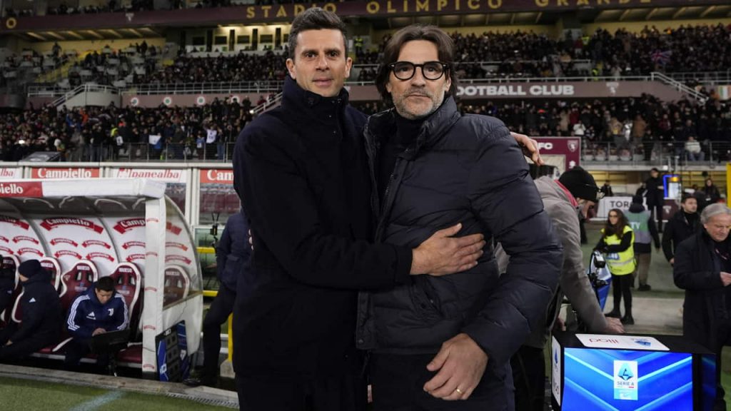 Thiago Motta e Paolo Vanoli - Foto Lapresse - Interdipendenza.net