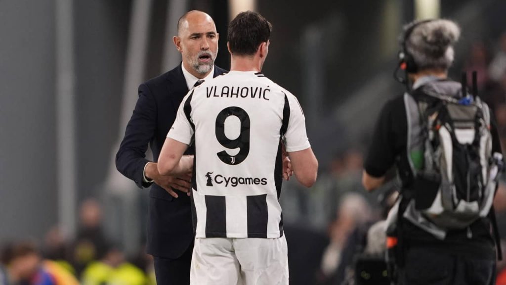 Dusan Vlahovic e Igor Tudor - Foto Lapresse - Interdipendenza.net