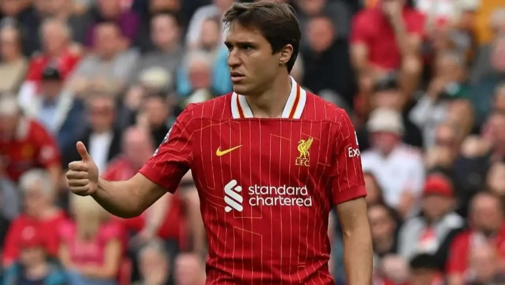 Federico Chiesa con la maglia del Liverpool - Foto dal profilo Instagram del club - Interdipendenza.net