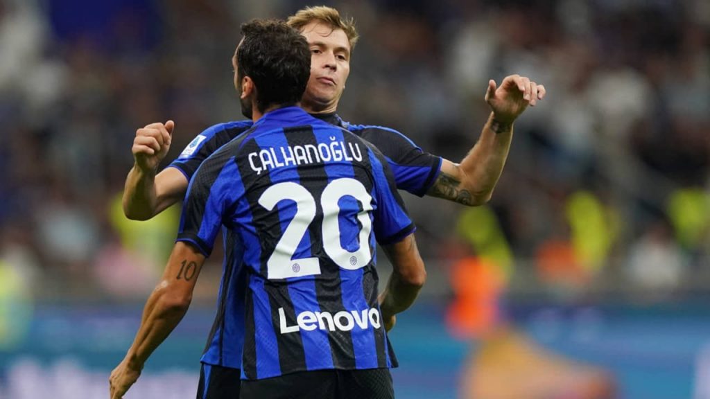 Hakan Calhanoglu e Nicolò Barella - Foto Lapresse - Interdipendenza.net