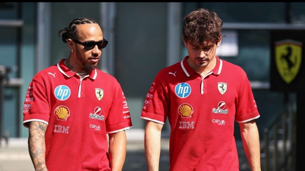 Lewis Hamilton e Charles Leclerc - Foto X - Interdipendenza.net