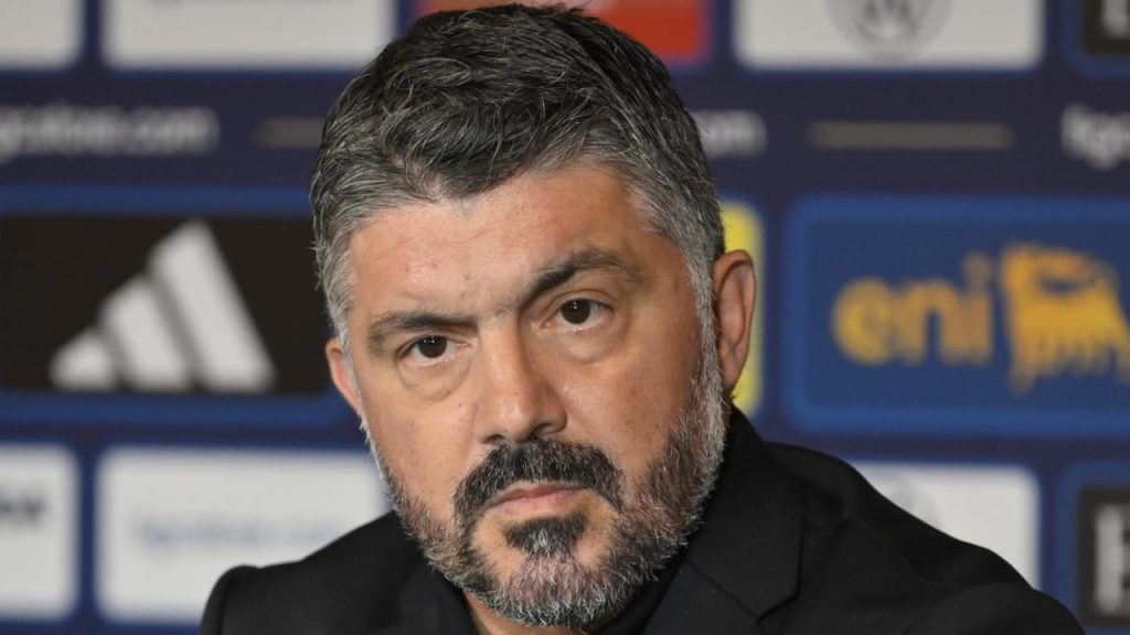 Gennaro Gattuso in conferenza - Foto Lapresse - Interdipendenza.net
