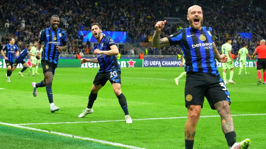 L'Inter festeggia un gol in campionato - Foto Lapresse - Interdipendenza.net