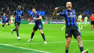 L'Inter festeggia un gol in campionato - Foto Lapresse - Interdipendenza.net