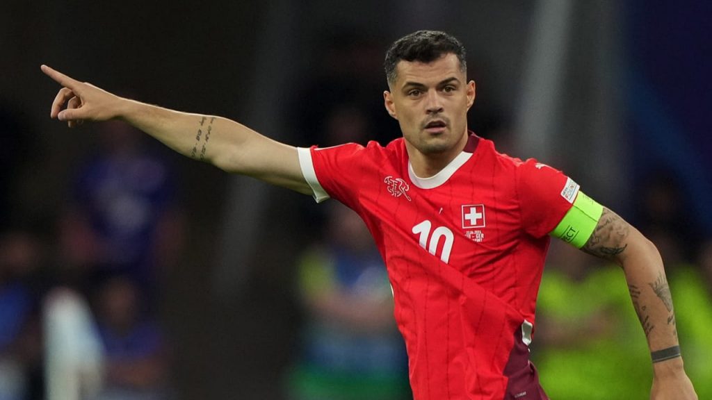 Xhaka, capitano della Svizzera - Foto Lapresse - Interdipendenza.net