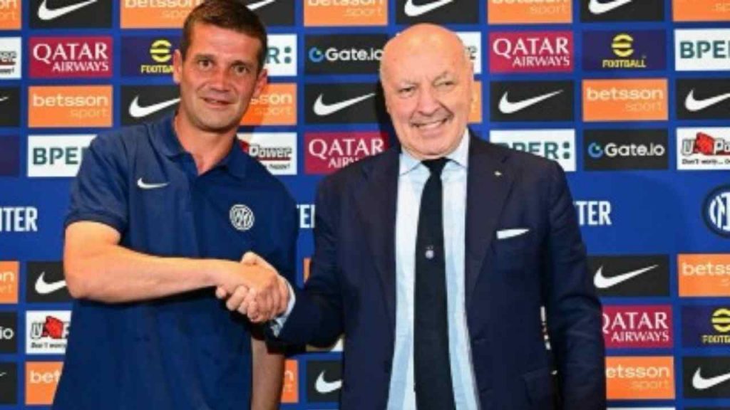 Cristian Chivu e Beppe Marotta