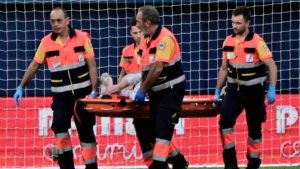 Infortunio con barella